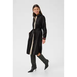 Belted shirt dress for women CULTURE Annabelle image-2