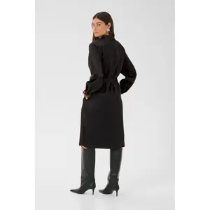 Belted shirt dress for women CULTURE Annabelle image-4