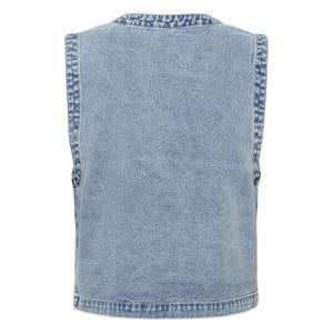Sleeveless denim jacket for women CULTURE Aniceta image-1