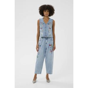 Sleeveless denim jacket for women CULTURE Aniceta image-3