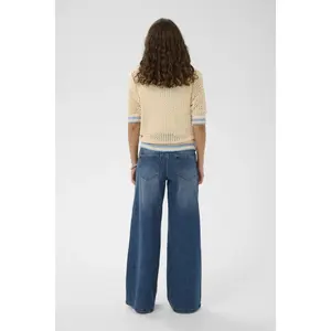 Women's short-sleeved sweater CULTURE Alika Crochet image-4