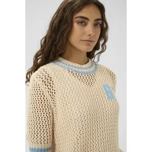 Women's short-sleeved sweater CULTURE Alika Crochet image-5