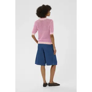 Women's short-sleeved sweater CULTURE Alika Crochet image-4