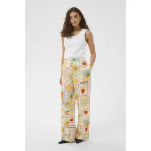 Women's Trousers CULTURE CUOrange image-2