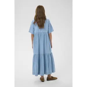 Lång denimklänning för kvinnor CULTURE Mona Arpa image-3