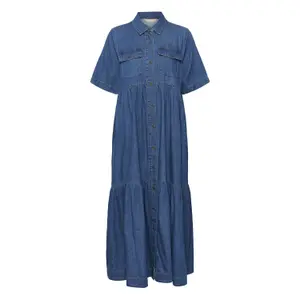 Lång denimklänning för kvinnor CULTURE Mona Arpa
