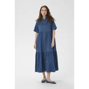 Lang denimkjole til kvinder CULTURE Mona Arpa image-1