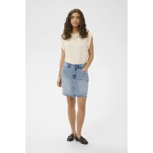 Denim skirt for women CULTURE CUJutea image-2