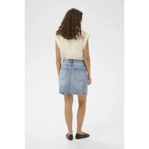 Denim skirt for women CULTURE CUJutea image-4