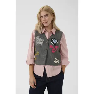 Sleeveless jacket for women CULTURE CUKayla image-1