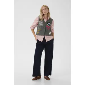 Sleeveless jacket for women CULTURE CUKayla image-2