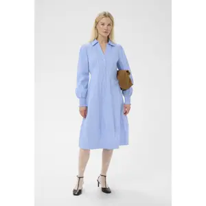Women's long sleeve dress CULTURE Ebony image-1