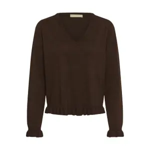 Women's V-neck sweater CULTURE Clare Annemarie Frill image-0