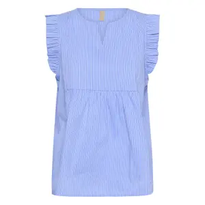 Sleeveless blouse for women CULTURE Vesa Ebony image-0