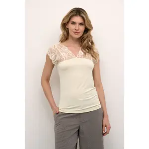 Women's lace tank top CULTURE Poppy image-2