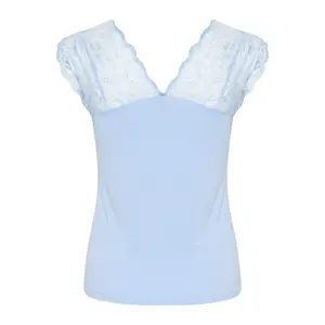Women's lace T-shirt CULTURE Poppy image-3