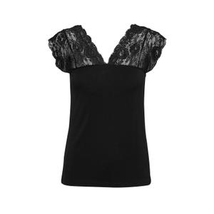 50100306-5100199-t-shirt-met-kant-voor-dames-culture-poppy-zwart