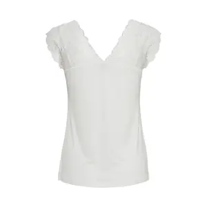 Women's lace T-shirt CULTURE Poppy image-2