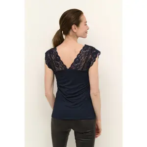 Women's lace T-shirt CULTURE Poppy image-4