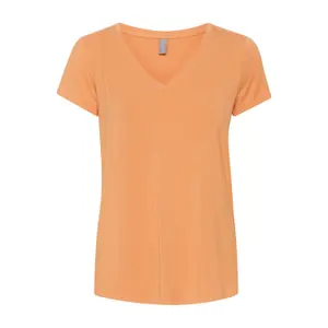 T-shirt com decote em V para mulher CULTURE Poppy image-0