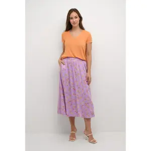 T-shirt com decote em V para mulher CULTURE Poppy image-1