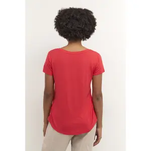 T-shirt com decote em v das mulheres CULTURE Poppy image-2