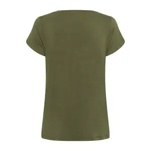 T-shirt com decote em V para mulher CULTURE Poppy image-1