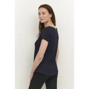 T-shirt com decote em v das mulheres CULTURE Poppy image-4