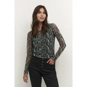 T-shirt de manga comprida feminina CULTURE Melida image-1