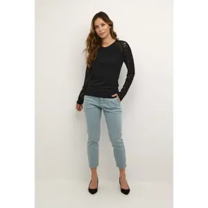 Blusa de manga comprida feminina CULTURE Nicole image-1