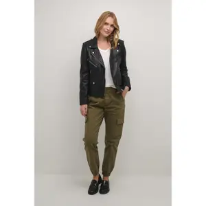 Leather jacket woman CULTURE Canja image-1