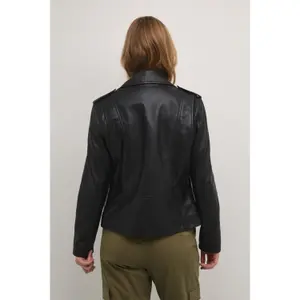 Leather jacket woman CULTURE Canja image-3