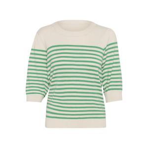 50110474-107555-t-shirt-round-neck-woman-culture-annemarie-whitecap-hollygreen-stripe