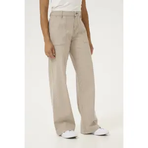 Women's Trousers CULTURE Milky image-2