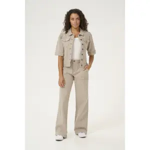 Women's Trousers CULTURE Milky image-3