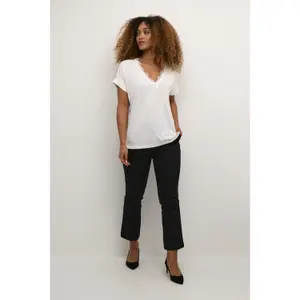 T-shirt de gola V para mulher CULTURE Drica Kajsa image-1