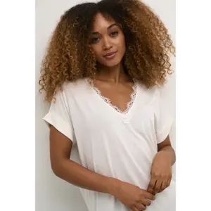 T-shirt de gola V para mulher CULTURE Drica Kajsa image-5