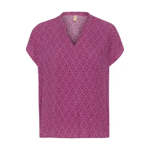 Blusa com decote V para mulher CULTURE Safi Bello image-0