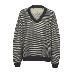 Pull à col en V femme CULTURE Cardeen image-0