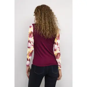 Langarm-Bluse aus Strick für Damen CULTURE Grace image-4