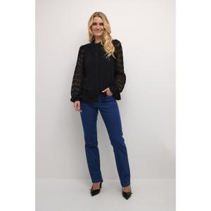 Lange mouwen kant blouse voor dames CULTURE Benton image-1