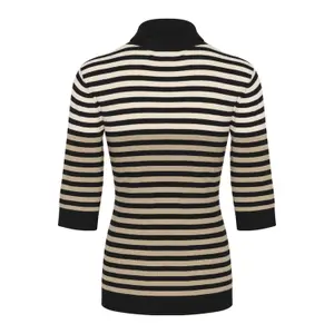 Pullover de gola alta canelado para mulher CULTURE Annemette image-6