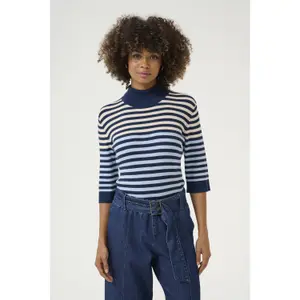 Pullover de gola alta canelado para mulher CULTURE Annemette image-2