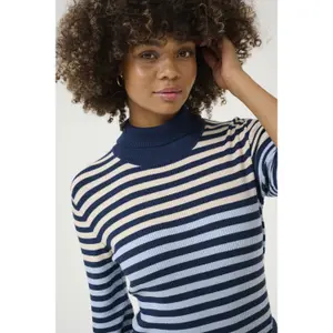 Pullover de gola alta canelado para mulher CULTURE Annemette image-5