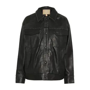 Leather jacket woman CULTURE Claudette Canja image-1