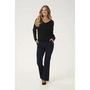 Pull de gola V feminino CULTURE Spell Nicole image-1