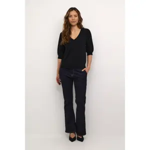 Pull de gola V feminina CULTURE Pinnie Annemarie image-1