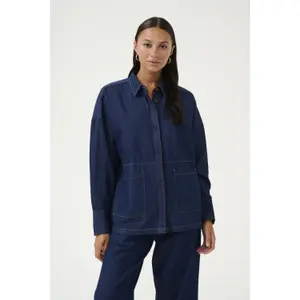 Veste en jean femme CULTURE Avril Arpa image-2