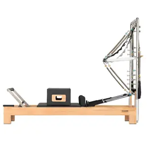 Reformer pilates s robustním dřevěným rámem a kompletní výbavou Cuore Pilates