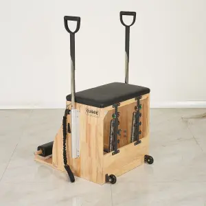 Stabiele en stevige houten pilatesstoel met verstelbare veren Cuore Pilates image-2